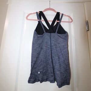 Lululemon Gray and Black Tank Top
